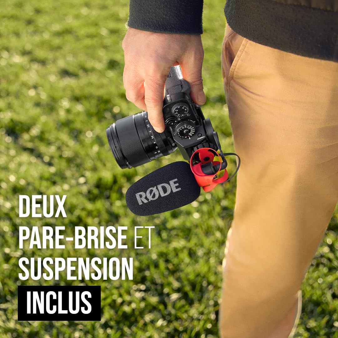 RØDE VideoMicro II Micro-canon ultra-compact sur caméra pour enregistrement audio de haute qualité avec un appareil photo ou un appareil mobile
