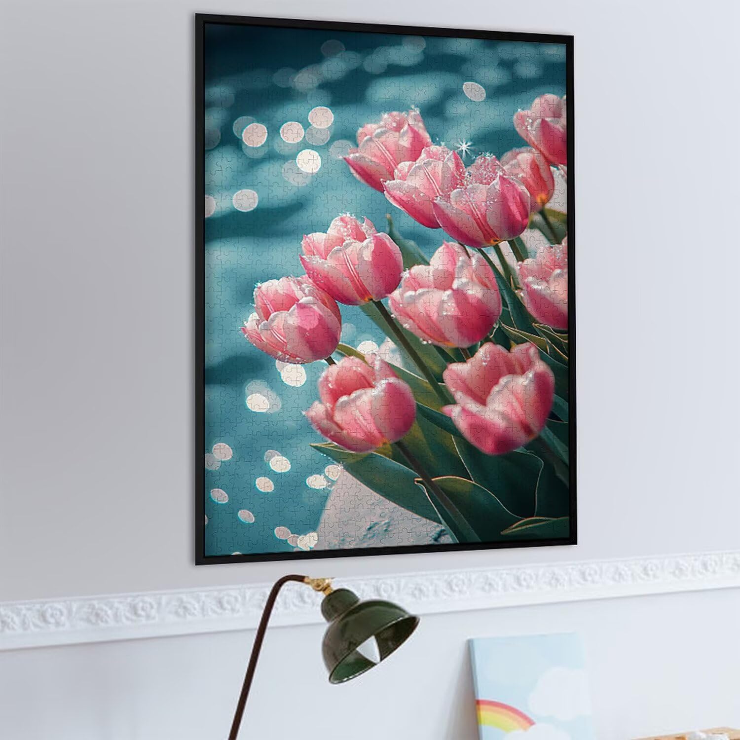 1000 sztuk puzzli, tulipany kwiatowe 1000 sztuk puzzli dla dorosłych, prezent rocznicowy, prezent świąteczny, dekoracja domu, zapobieganie degeneracji mózgu u osób starszych v-980