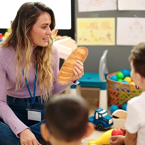 Miniatura 3 de Pan artificial de 10.6 pulgadas, modelo de pan falso de simulación para decoración de cocina, accesorios de fotografía