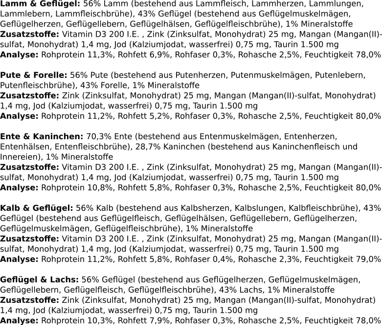Mac's Cat Feinschmecker 6X 200g | Garantierter 6 Sorten Mix | 12er oder 24er Verfügbar | Getreidefreies Nassfutter