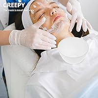 Vista 4 de Juego de cuencos de silicona blanca de silicona para mezclar tazones faciales, cuencos faciales de silicona para máscara facial, máscara de barro