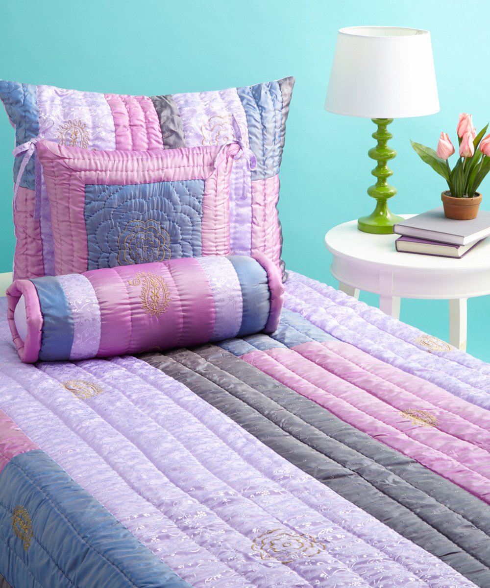 Bacati - Jaipuri Purple & Pink Queen Quilt