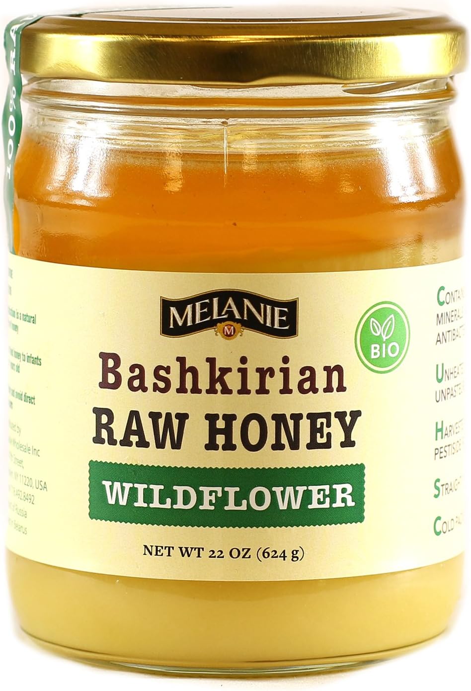 Melanie Honey Raw Bashkirian Wildflower 22oz/624g