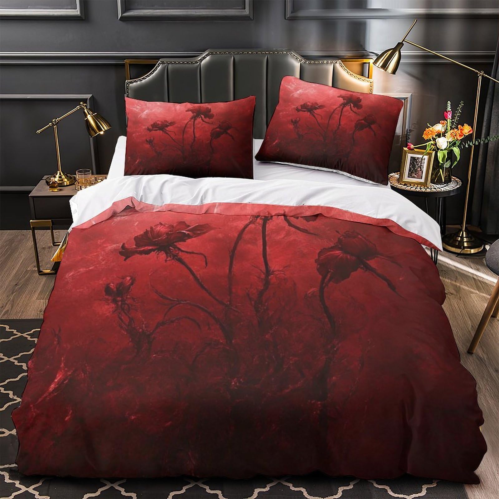 Housse de couette cerises pour chambre d'adolescent dynamique et moderne