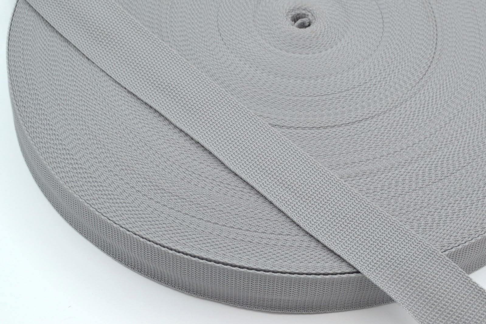 celloexpress Polypropylene Webbing Strapping - Strap Tape Bag Tote Handle - Silver 25mm (1 inch), 5m (500cm)