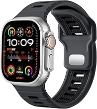 CeMiKa Compatible with Apple Watch Bands Ultra 3/Ultra 2/Ultra 49mm 45mm 46mm 44mm 42mm Men,26mm Adjustable Silicone Sport Loop Replacement Bands for iWatch Series 11 10 9 8 7 SE 6 5 4 3 2