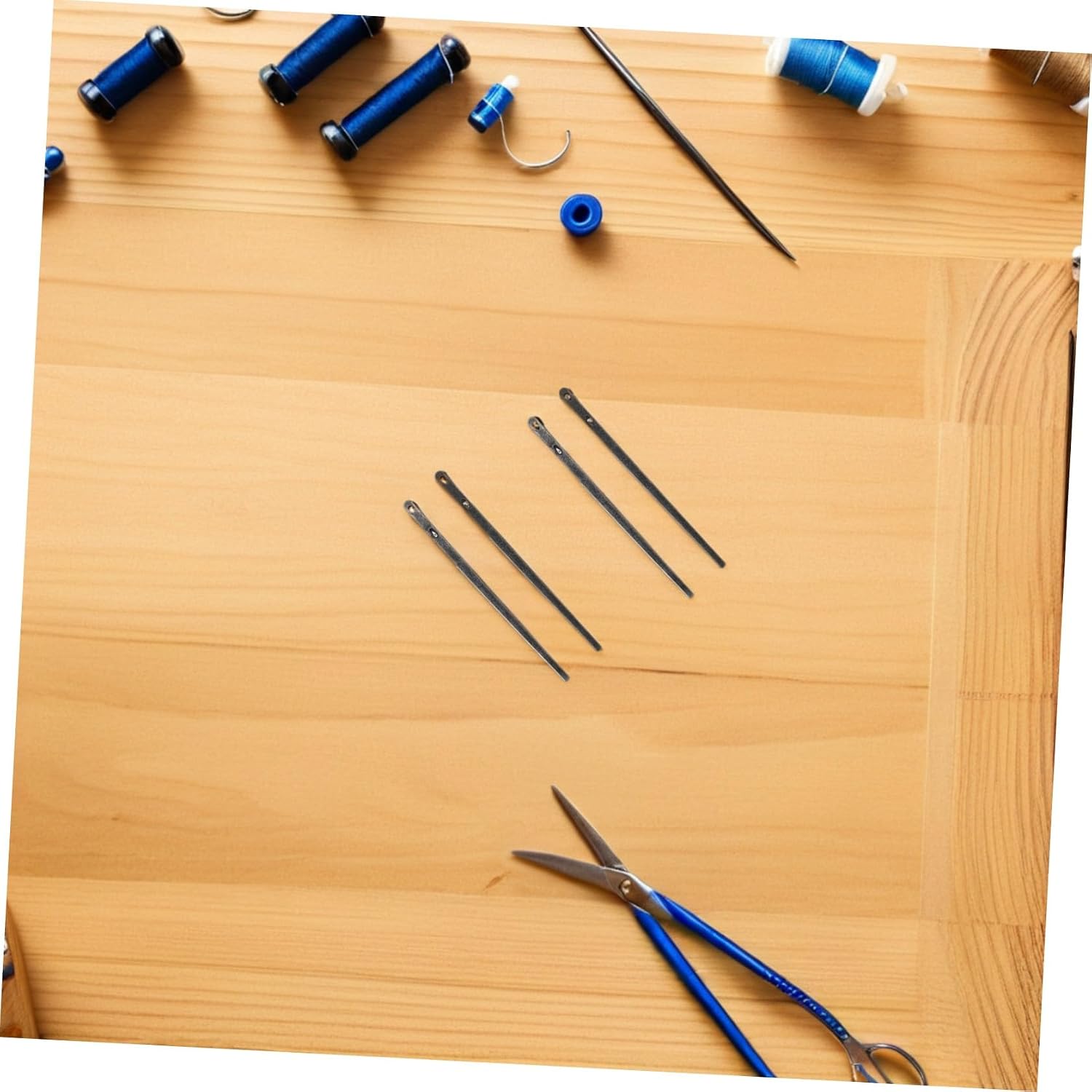 SAFIGLE 6pcs Steel Leather Lacing Needles Set with Single and Double Hole Design for Precision Stitching and Efficient Crafting, for DIY Leather Goods and Professional Leatherworkers