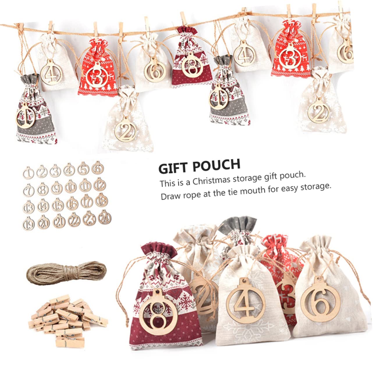 Beavorty Sacchetti Regalo di Natale Cerniera Sacchetti per Caramelle e Snack per Regali di Natale Bomboniere o Contenitori per Dolci