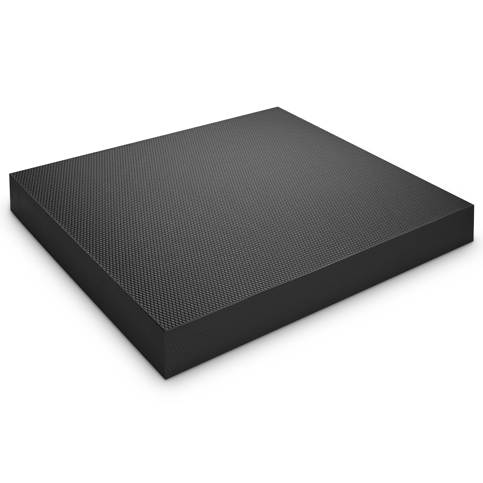 Balance Pad Extra Thick Non-Slip Foam Cushion with Knee Support, Stability Trainer for Fitness, Yoga, Pilates, Rehabilitation & Core Balance Training (Black) — image 1