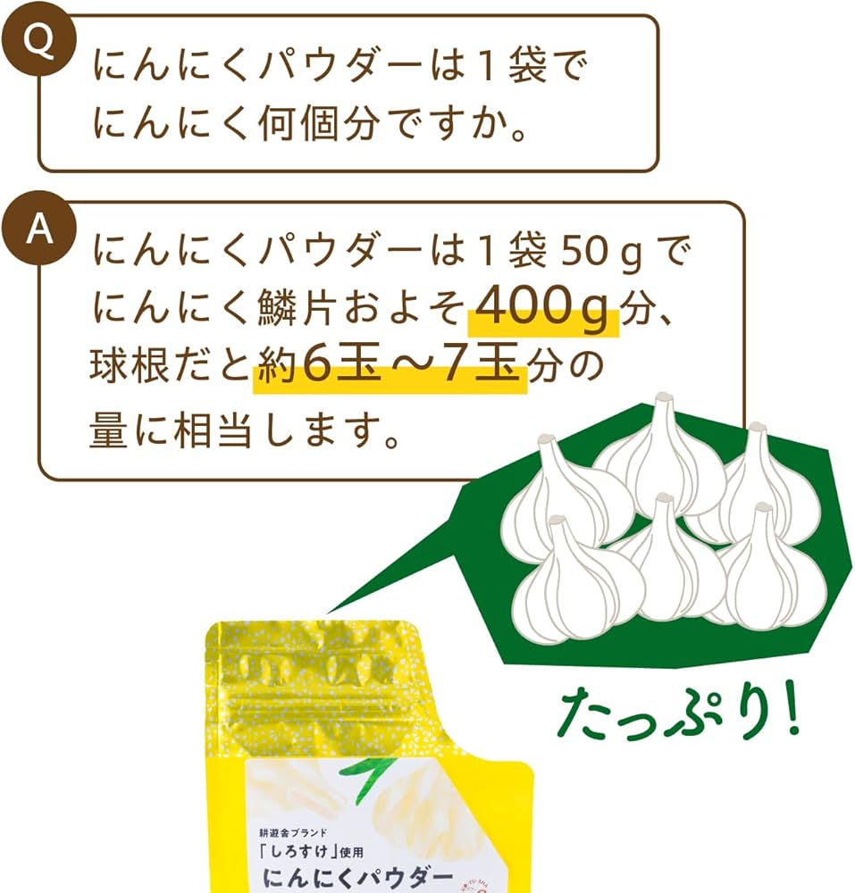 Amazon.co.jp: 青森県産福地ホワイト100％使用 【50g×2袋】 乾燥