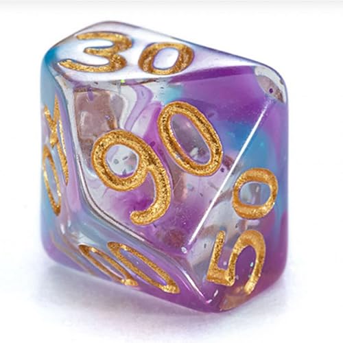 Miniatura 7 de Gate Keeper Games Mighty Tiny Dice Juego de 7 dados de resina de 0.472 pulgadas, juego de 7 piezas de resina para juegos de rol de 0.472 pulgadas,