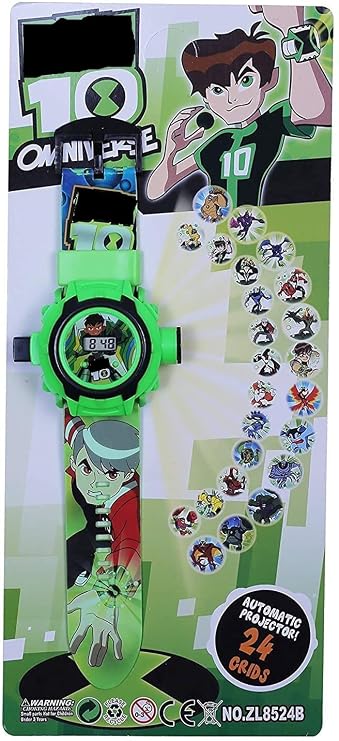Digital 24 Images BANE10 , OMNIVERSE , OMNITRIXX Projector Watch for Kids, Diwali Gift, Birthday Return Gift | (Green)