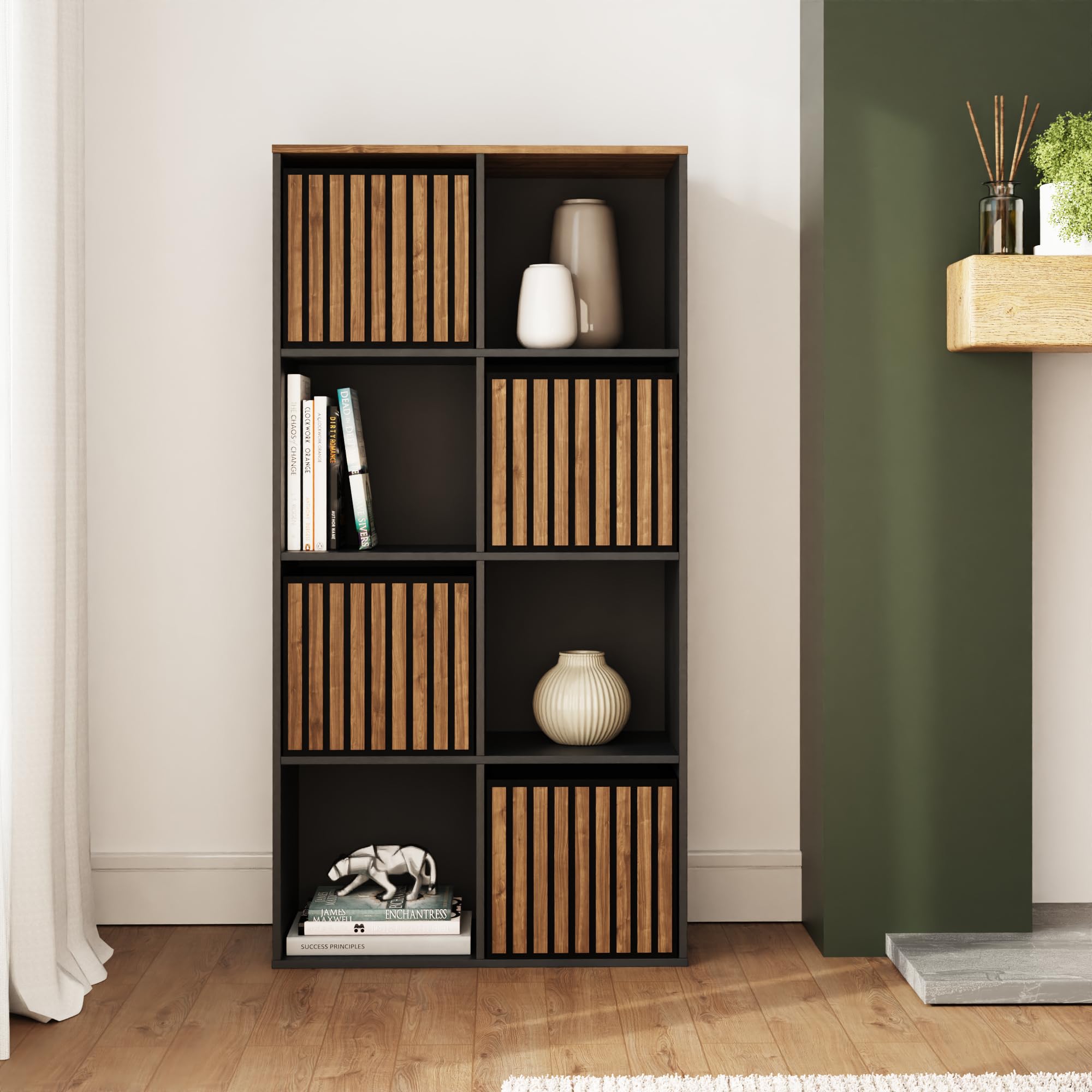 Gfw Kube 2 X & 4 Storage Unit - Black/Walnut