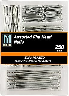 MIDHILL® 250pk Assorted Nails for Wood – I...,