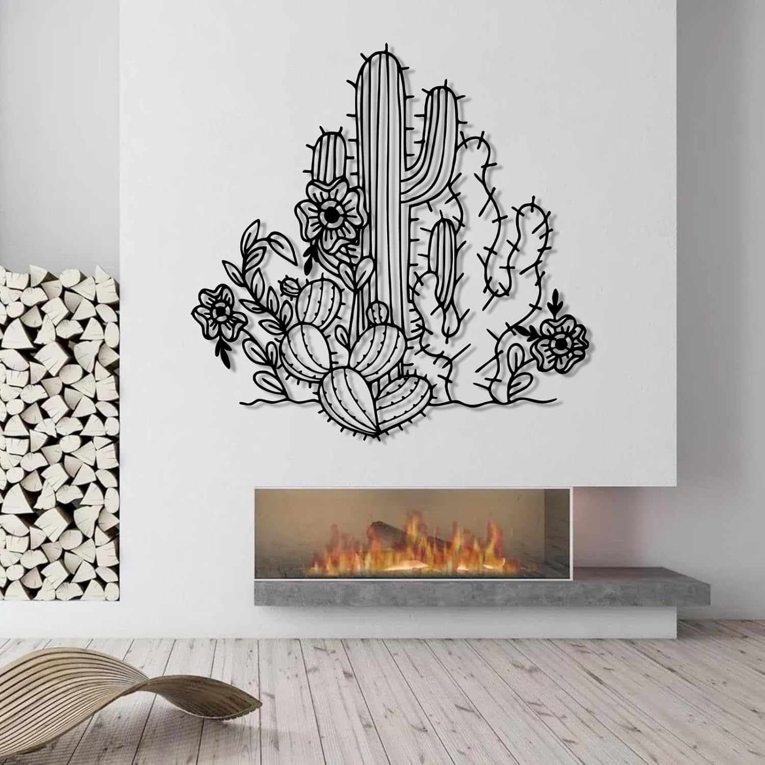 Cactus Metal Wall Art, Desert Wall Decor, Desert Cactus, Metal Cactus Flower, Plant