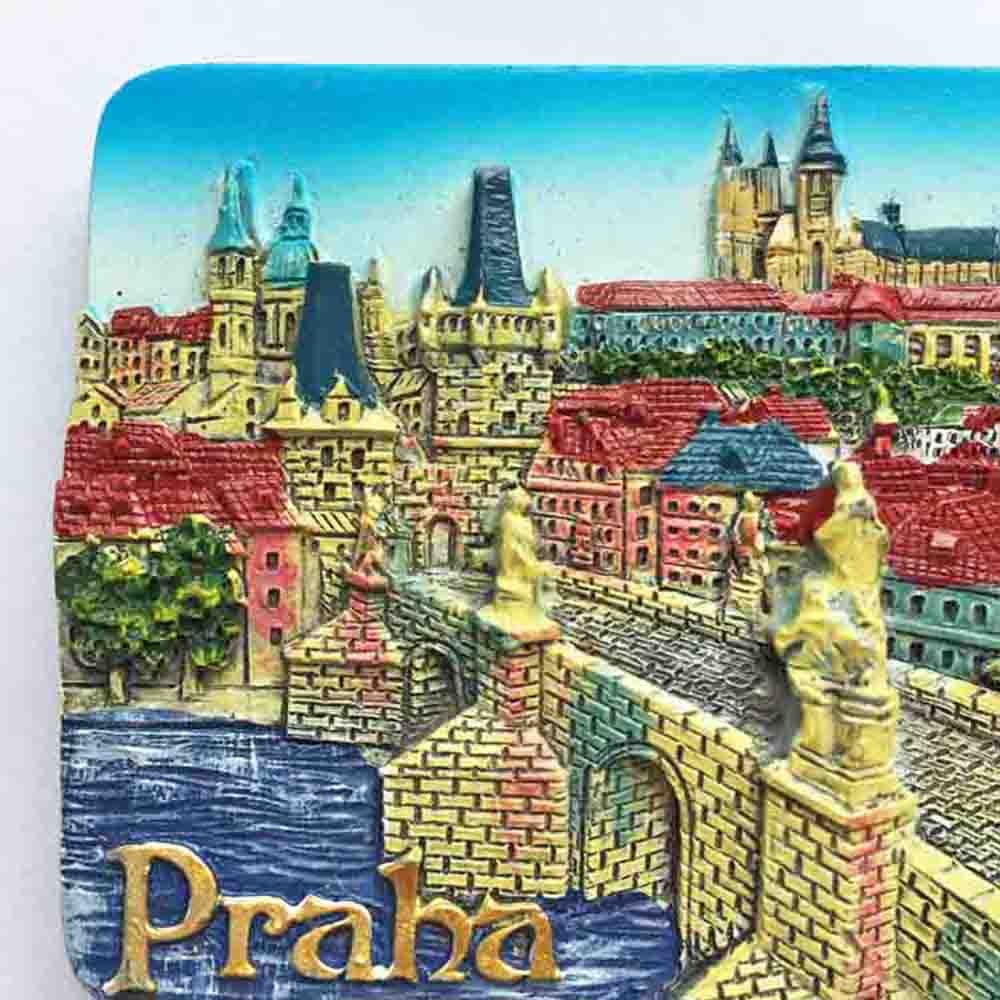 3D Praga Repubblica Ceca Frigo Magnetico Viaggio Sticker Souvenir,Casa & Cucina Decorazione,Repubblica Ceca Praga frigorifero magnete