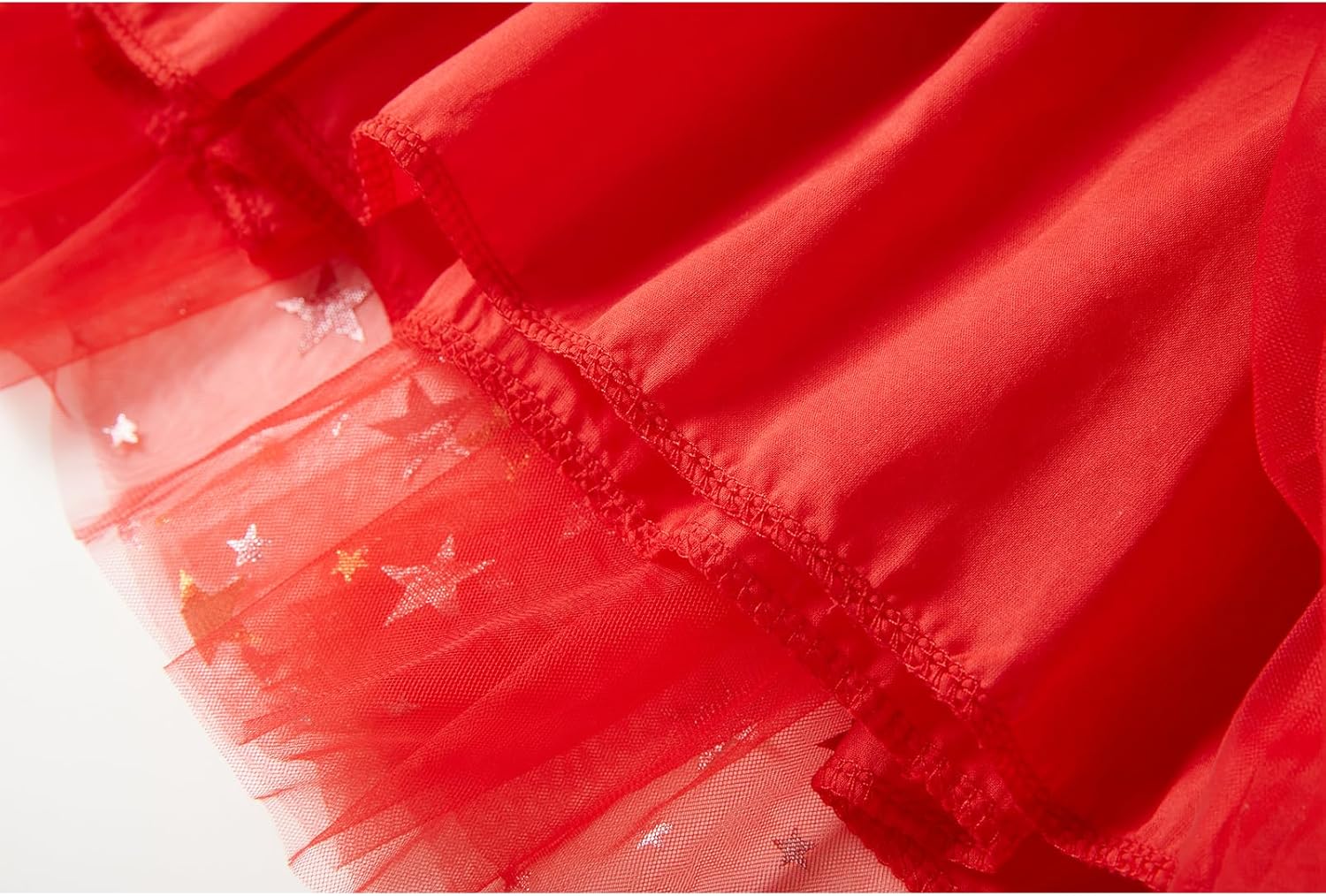 Toddler Girls Christmas Tutu Dress Multi-Layers Tulle Long Sleeve Princess Dress - Image 9