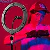 Microcase 26 سم YouTube Instagram TikTok Selfie RGB LED Ring Light + 2.1 mt Tripod + Bluetooth Remote AL2643