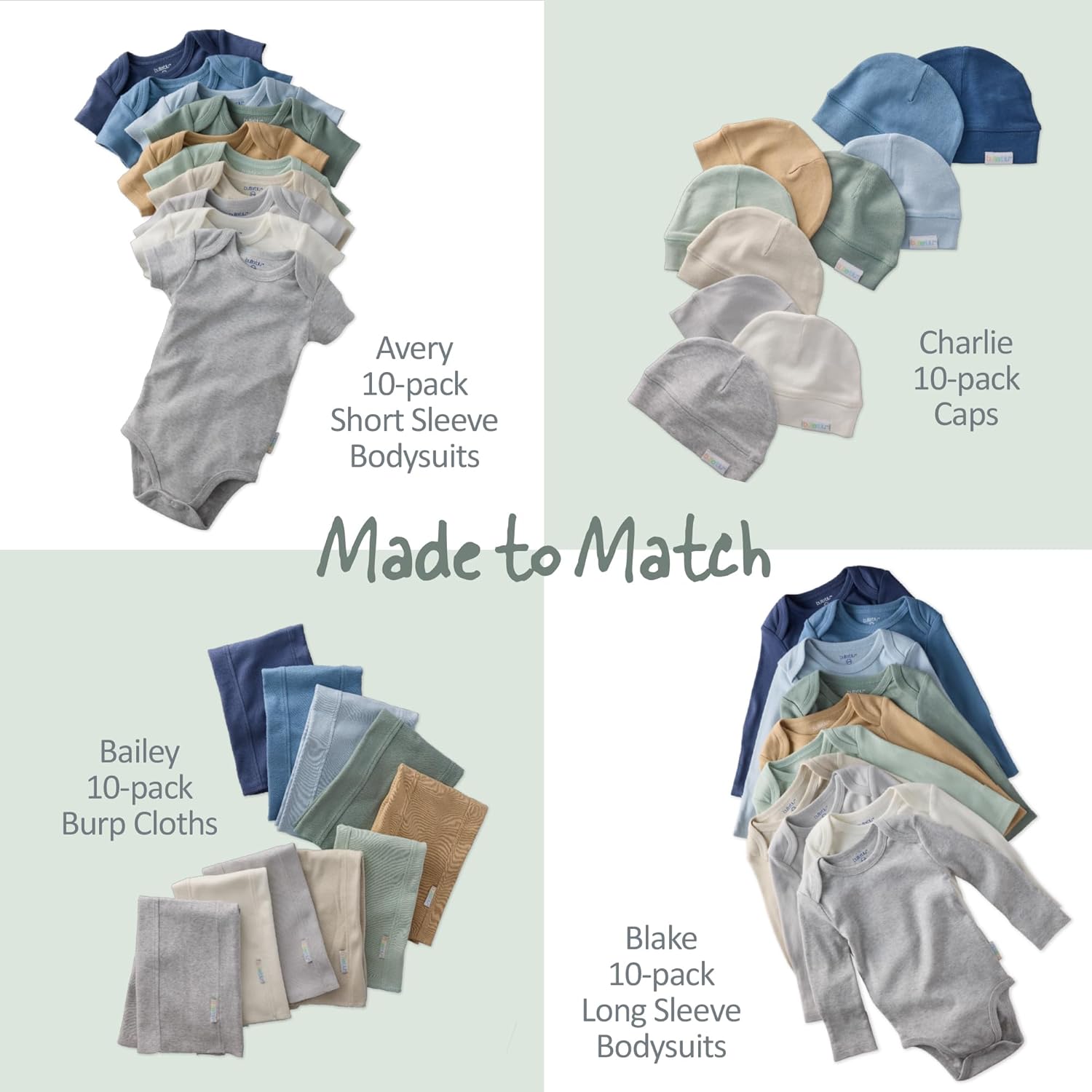 unisex-baby Blake 10-pack Long Sleeve Bodysuits 100% Organic Cotton Baby Boy & Girls - Image 6