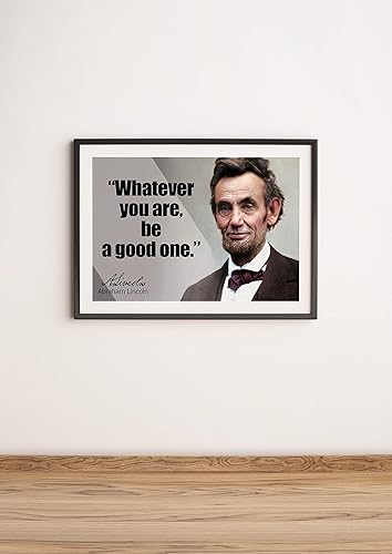 Miniatura 6 de Abraham Lincoln - Póster inspirador motivacional para el aula, mentalidad de crecimiento, maestros, recuerdos históricos, decoración educativa,