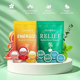 Shower Steamers Aromatherapy - 12 Pack Shower Bomes with Essential Oils, Birthday Gifts for Women Men, Self Care Home SPA Relaxation Gifts for Mom, Teen, Stress Relief