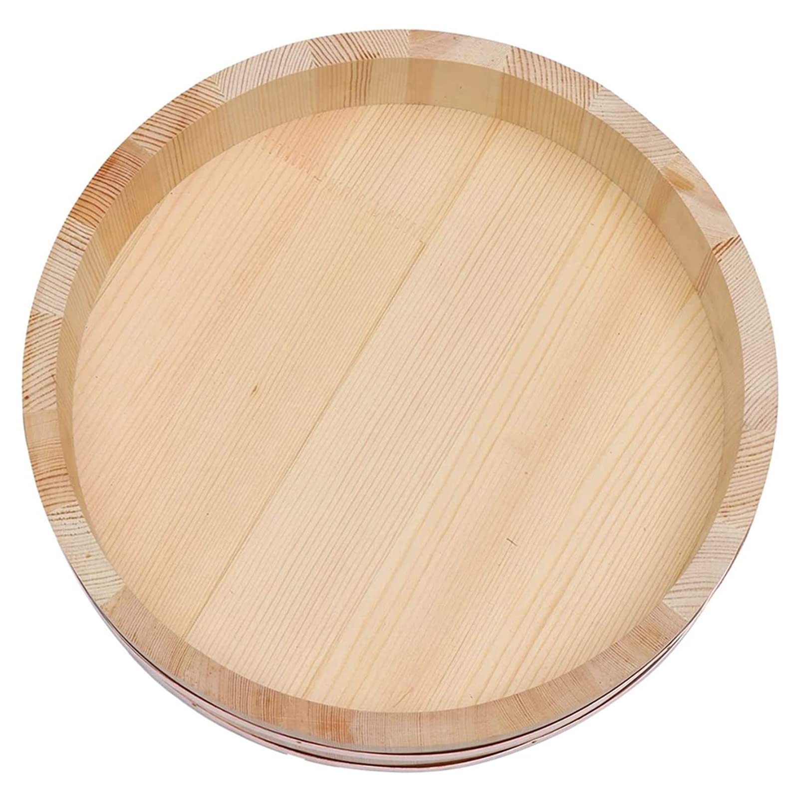 Drewniana wanna do mieszania ryżu Hangiri Oke, zestaw do robienia sushi z wałkiem do ryżu, japońska miska do sushi, 36 cm