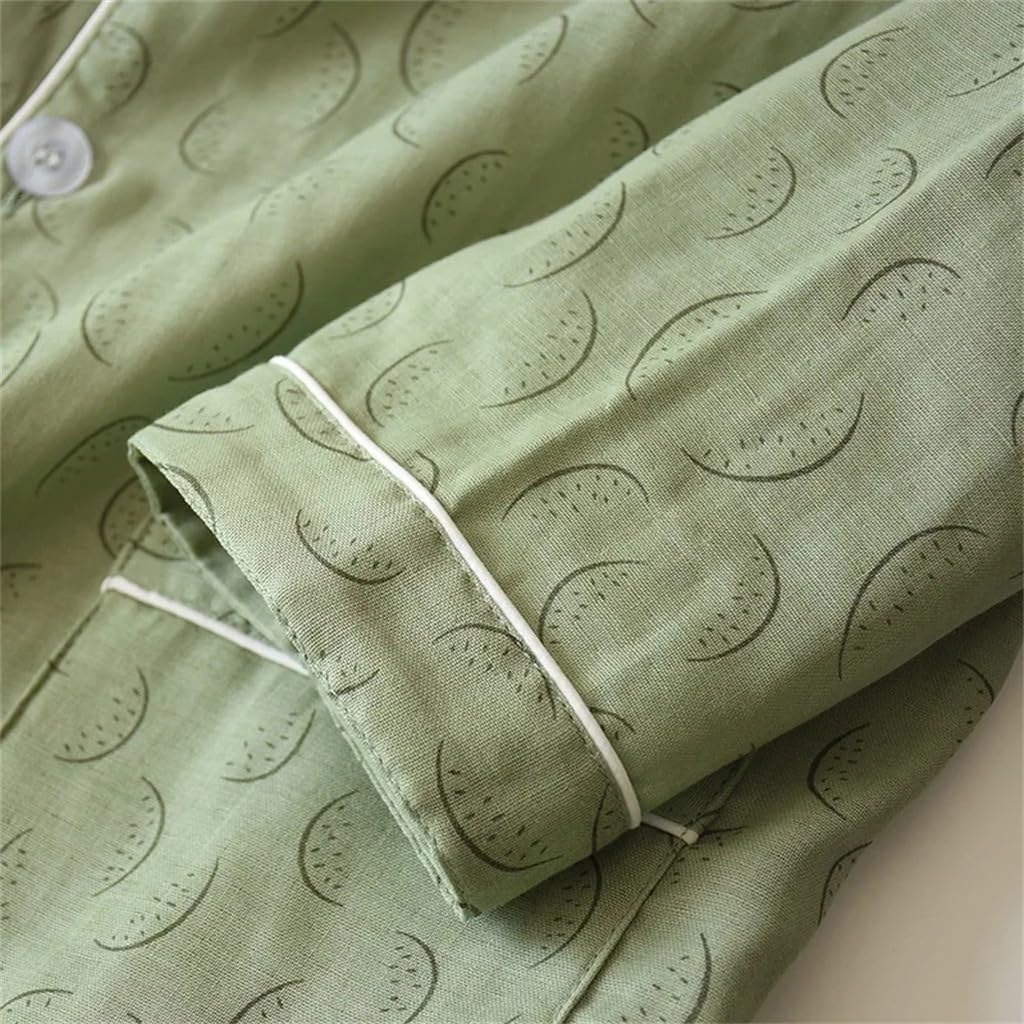 Men's Pajamas Winter Long Sleeved Pants Pures Cotton Simples Home Clothing Autumn