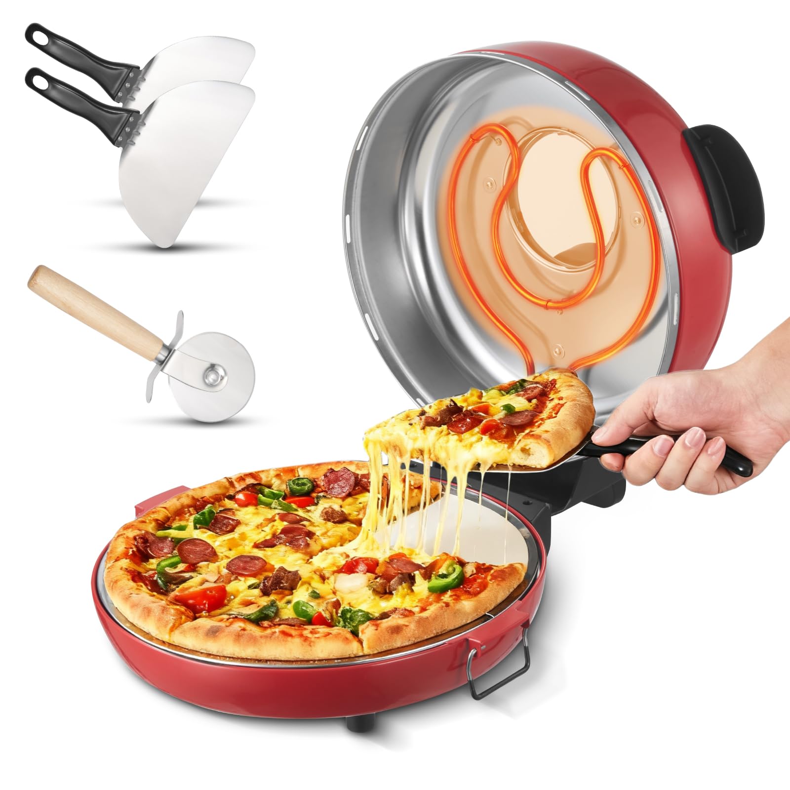 VEVOR Pizza Oven, 14 in Electric Pizza Maker