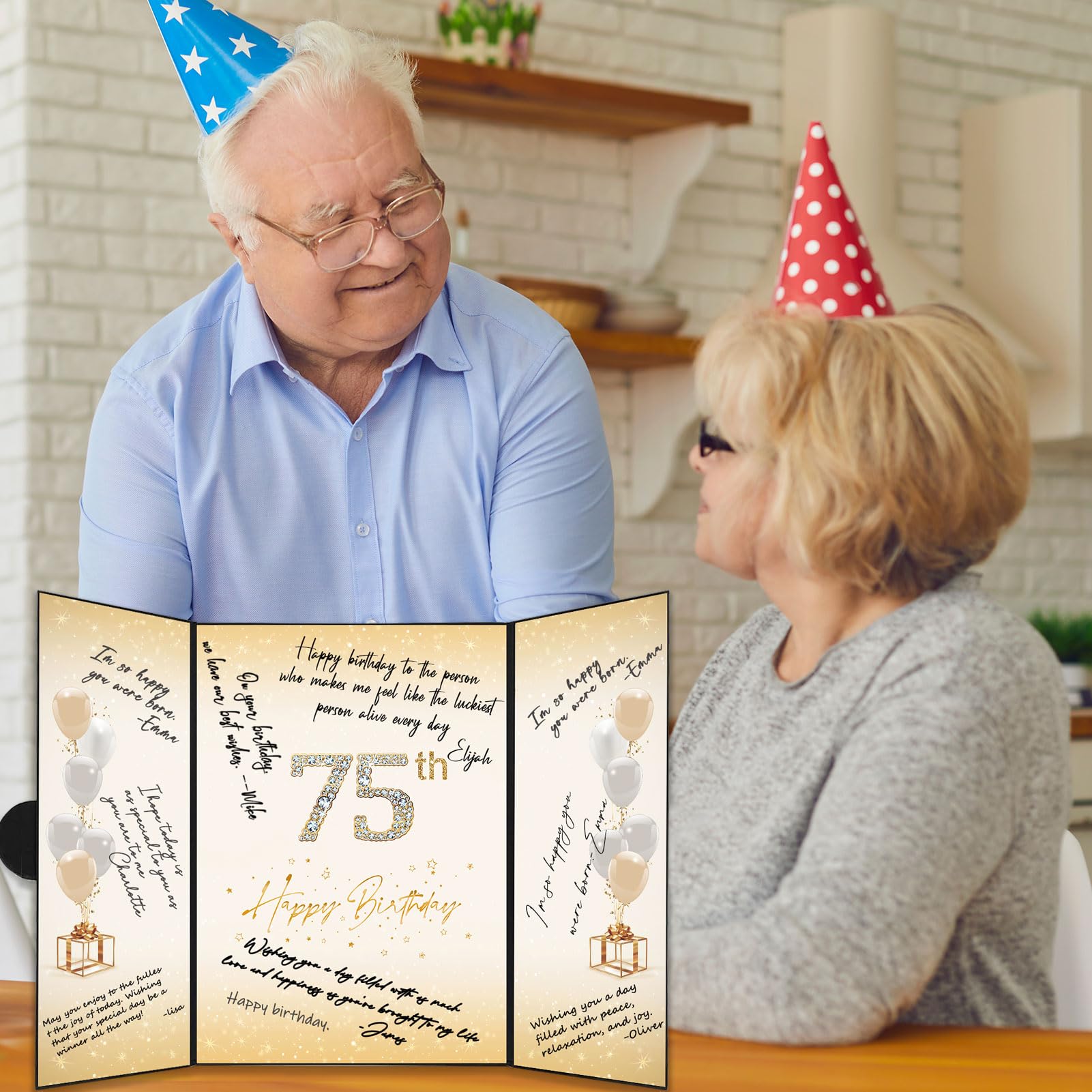 Snapklik.com : 75th Birthday Decorations For Men Women, Creative 75th ...