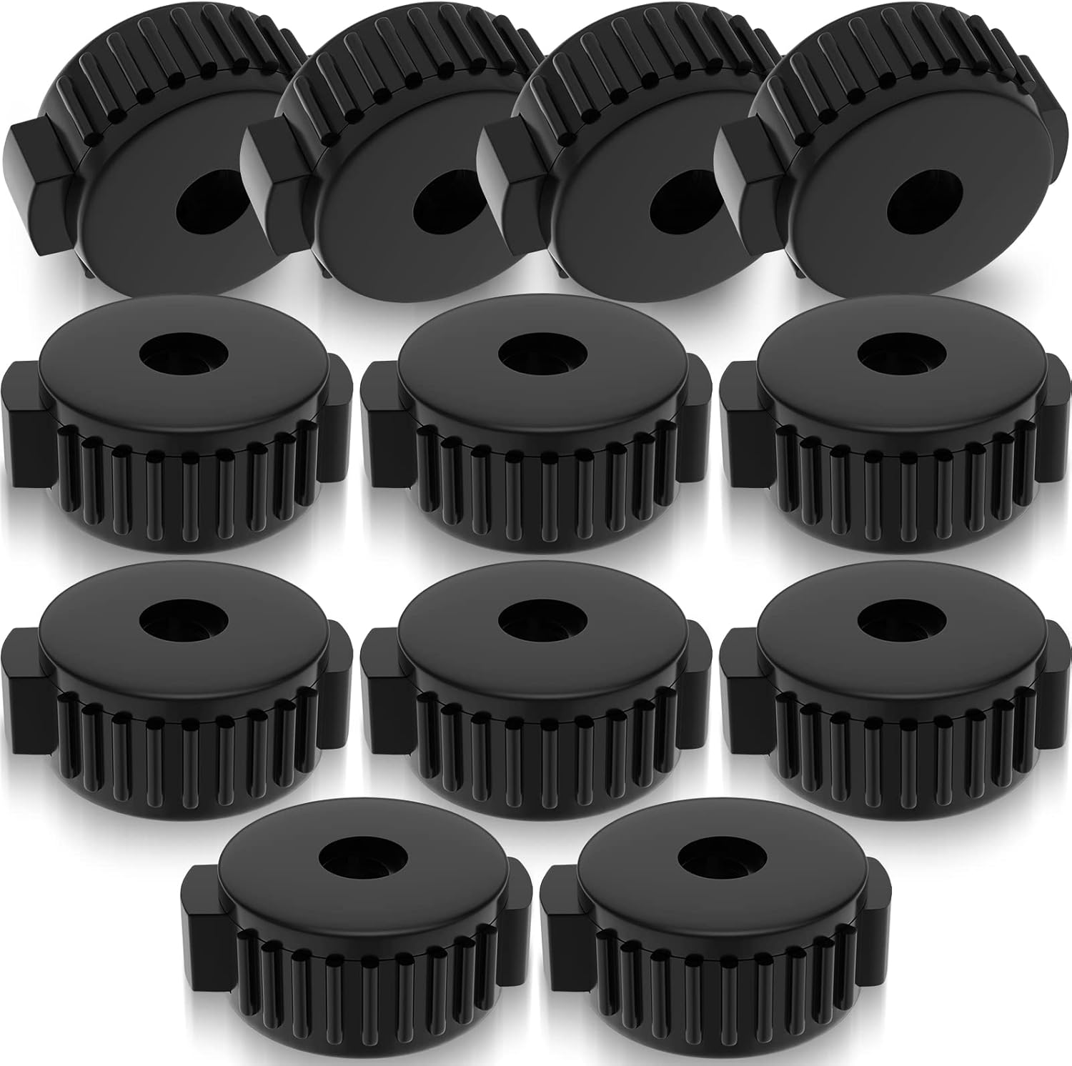 12 pcs Plastic Cymbal Nuts for Percussion Drum Kit, 8 mm
