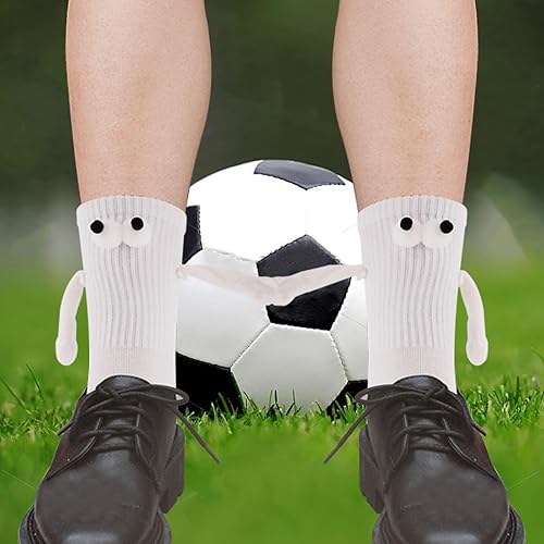 Miniatura 7 de 2 pares de calcetines magnéticos de mano para parejas, calcetines de amistad 3D, calcetines de mano divertidos y lindos calcetines magnéticos para