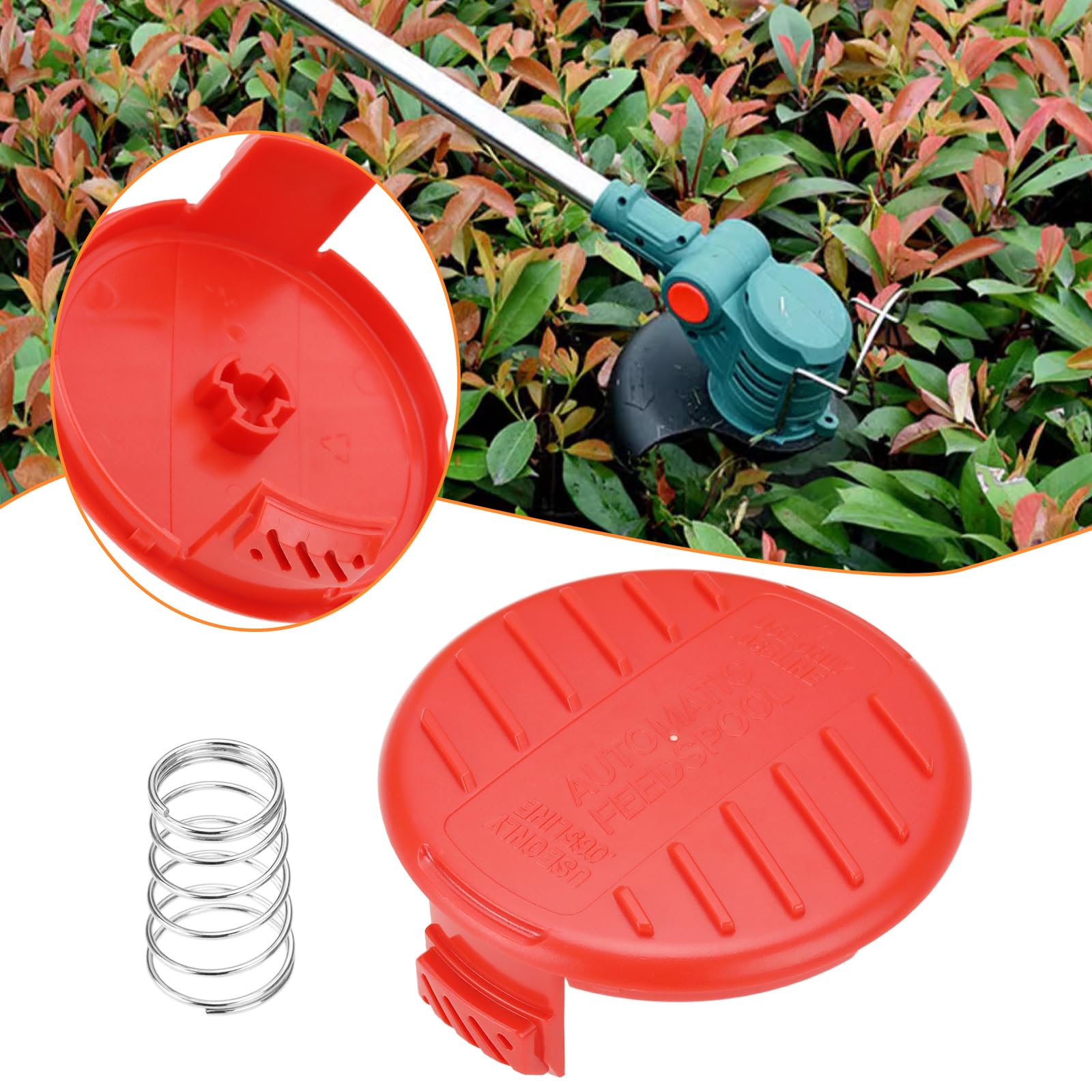 LT Easiyl 2 Pcs Spool Cover 385022-03N Lawn Mower Spool Cover Trimmer Spool Cover Cap Compatible with Black & Decker BESTA530 GH400 GL4525 GL5028 GLC120 Lawn Mowers - Image 3