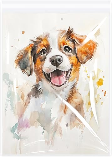 Miniatura 9 de 100 bolsas de plástico de celofán transparente de 11 x 15 pulgadas, bolsas autosellables resellables para embalaje de ropa, camisas y más