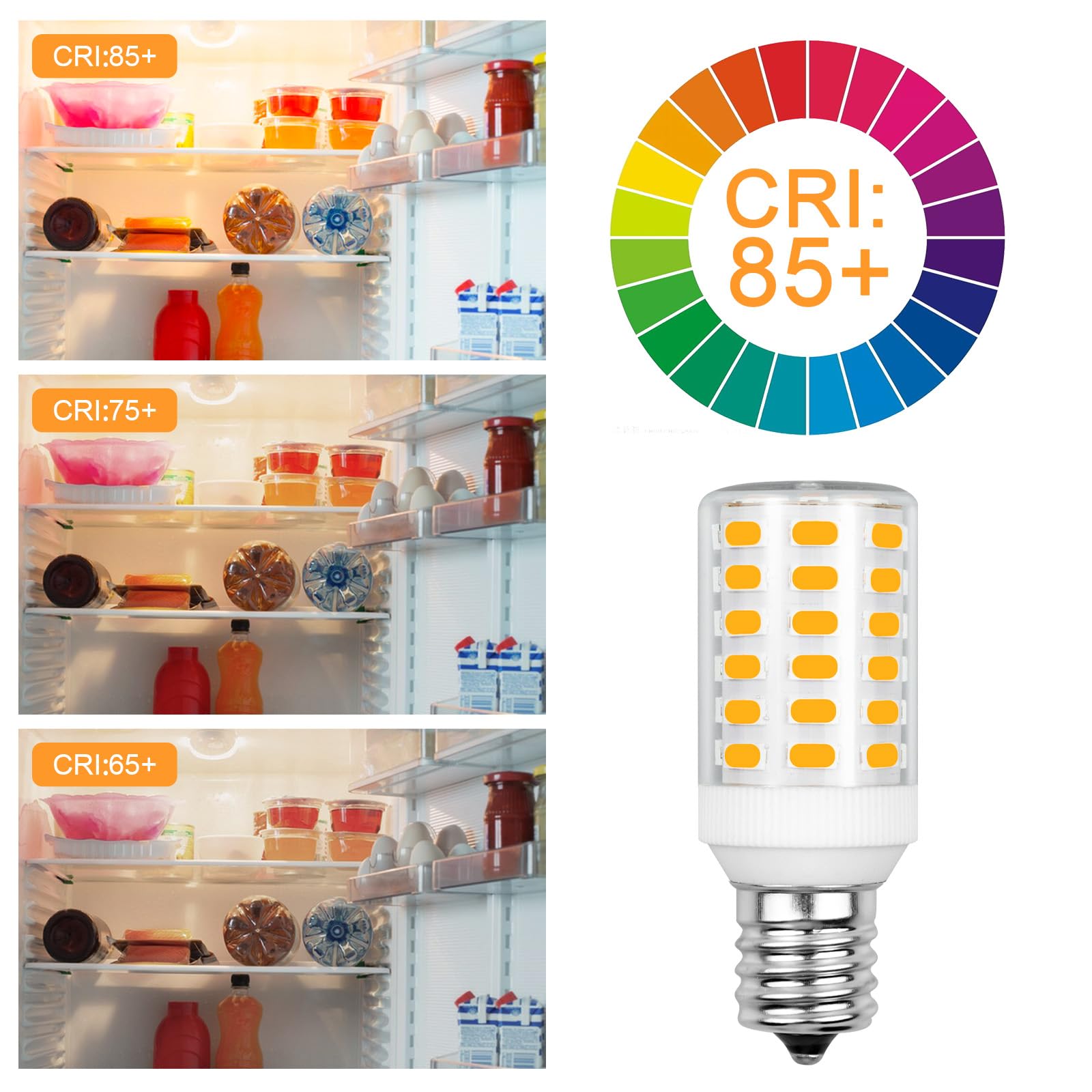 LFLAMPON Kei D28x Kel 2816x Refrigerator Bulb 3W AC100-265V
