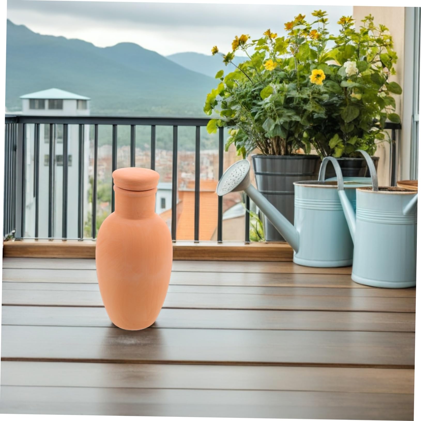 Milisten 4pièces Arrosage Automatique Terre Cuite pour Pots Intérieurs Et Extérieurs Accessoires Irrigation pour Plantes