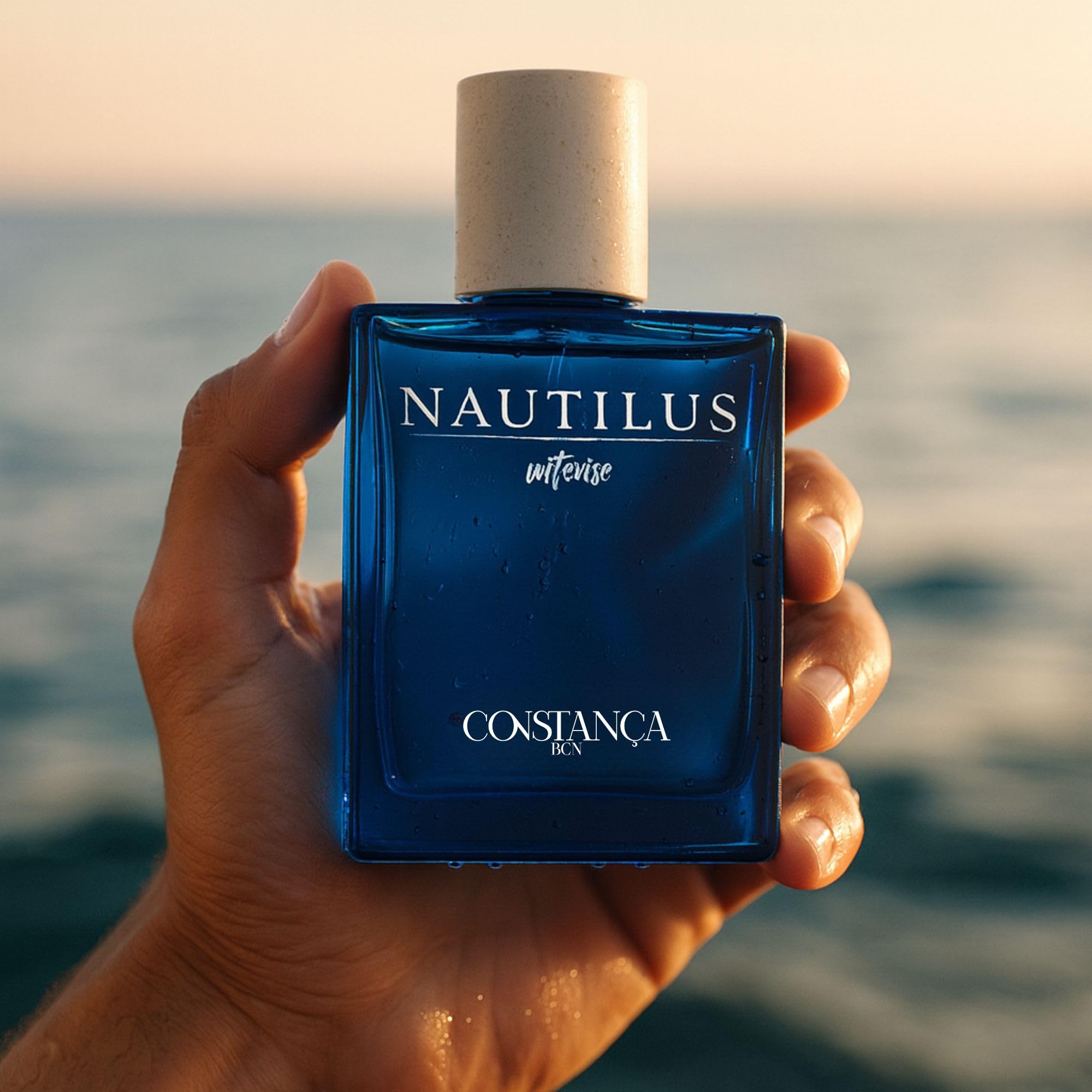 NAUTILUS INTENSE Perfume Hombre Artesanal 100 ml Eau de Parfum Natural Spray con Notas Marinas y Ozónicas Larga Duración Con Ámbar y Almizcle