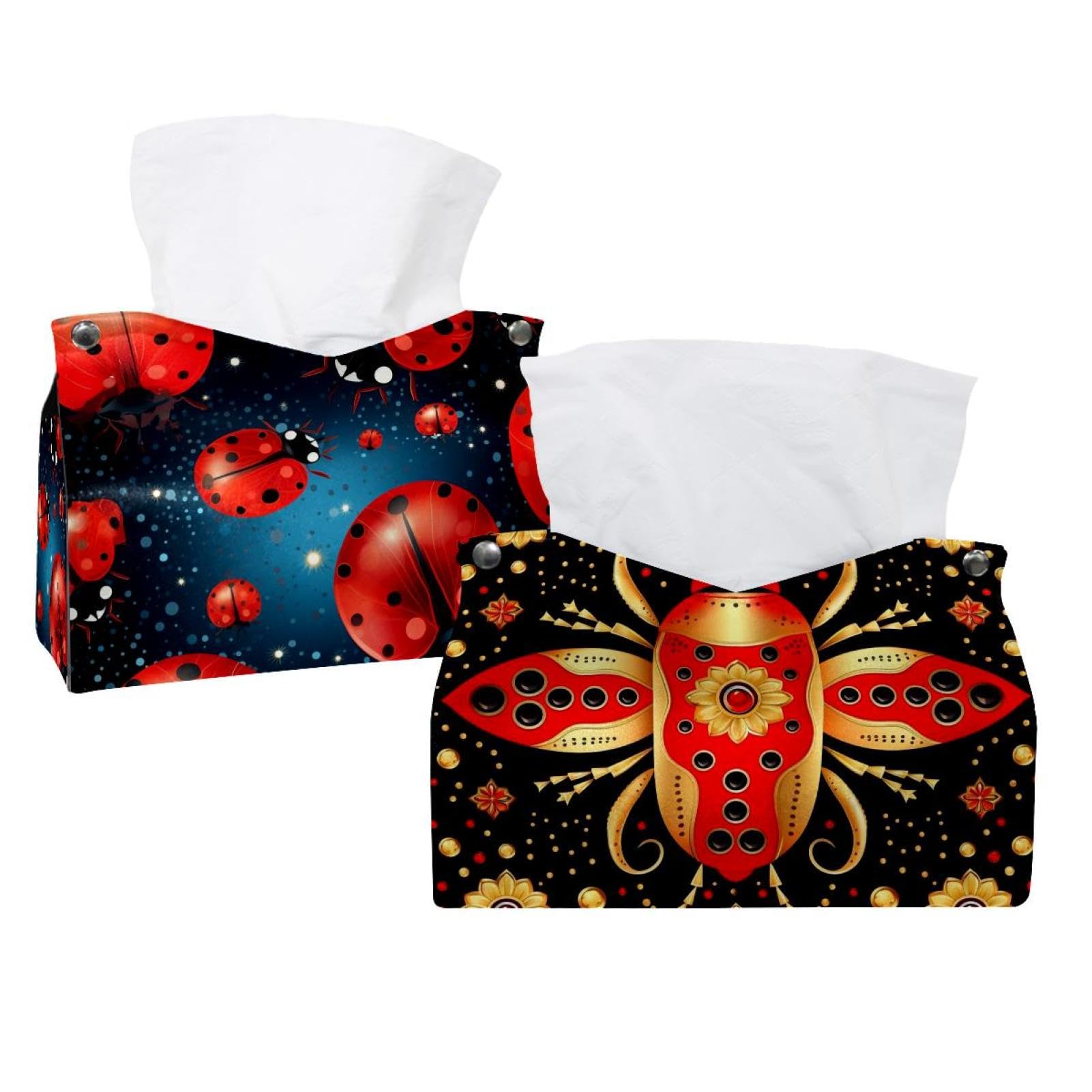 Boîte à mouchoirs coccinelle distributrice pour salle de bain et commodes