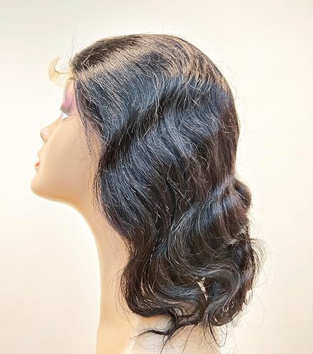 Miniatura 6 de Peluca ondulada de 4 x 4 con cierre de encaje transparente HD, pelucas de cabello humano virgen brasileño para mujeres, prearrancadas con abuelitos,