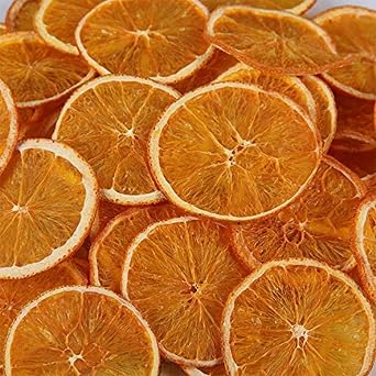Dried Orange Slices, Low temperature drying Handmade Fruit Tea, Edible Edible Dried Orange Slices For Cake Decoration, Potpourri, Candle Crafts, Table Scatters 500g/17.63oz Orange