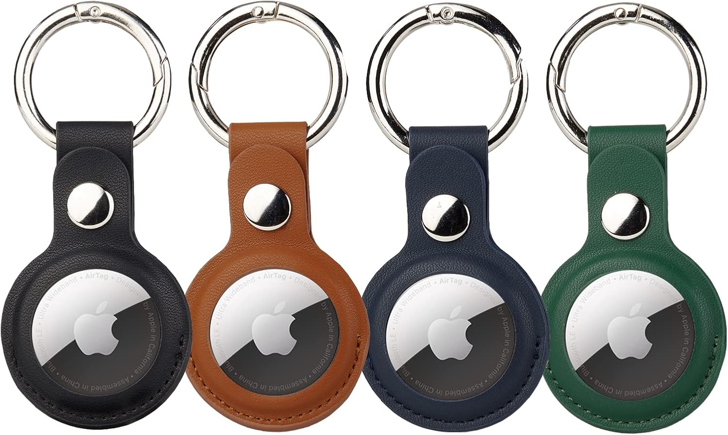 ONEJIE Air Tag Keychain 4 Pack for Apple Airtags, Abrasion