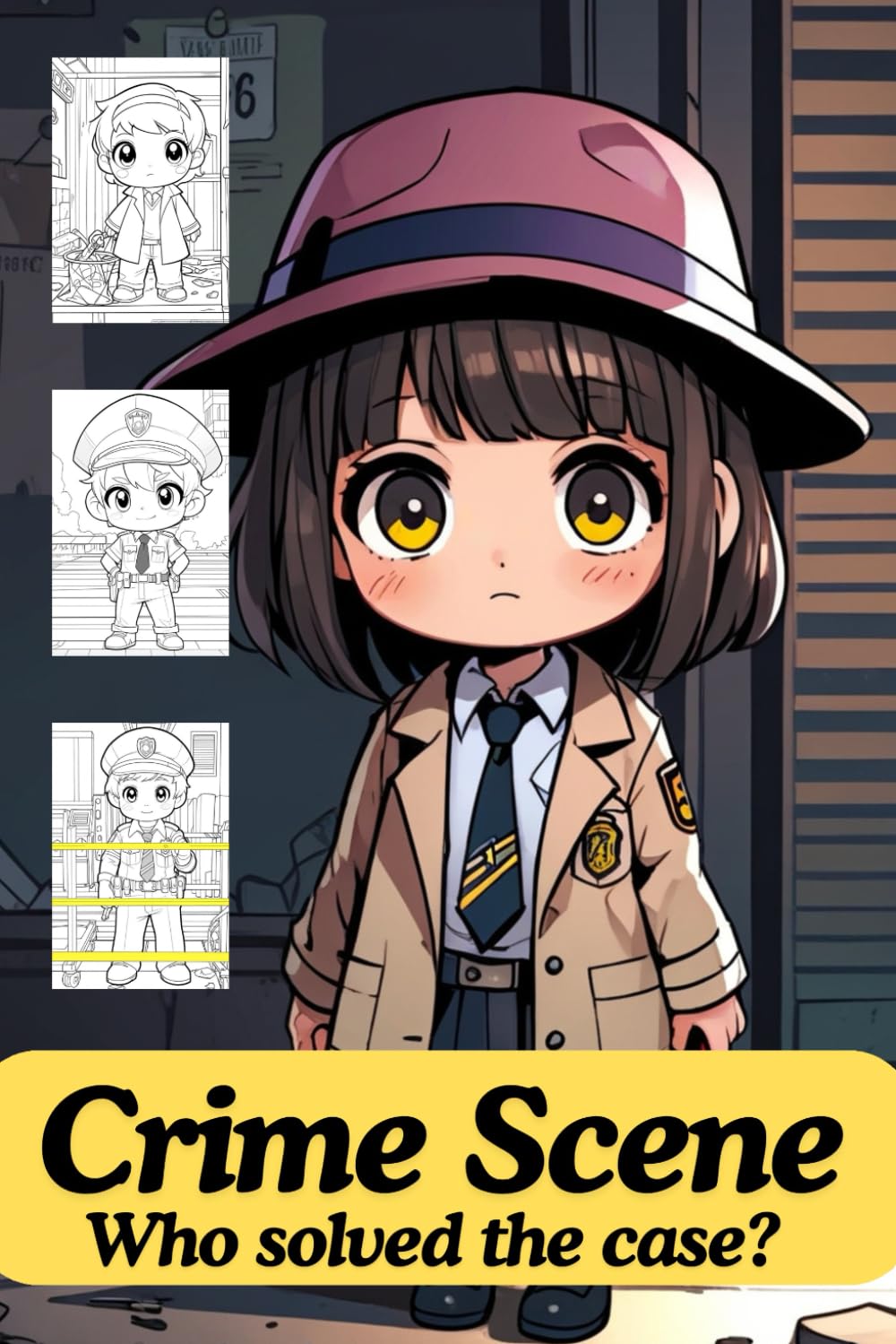 Crime Scene – Who solved the case? The crime scene coloring book – Funny crime scenes to color in! Police and detectives – A creative coloring book ... criminals – Become a crime scene expert!
