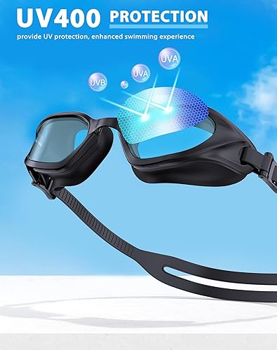 Miniatura 6 de Swim Goggles, Swimming Goggles Adults, Anti-Fog Goggles, UV Protection Polarized Pool Goggles for Youth Men Women
