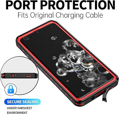 Miniatura 8 de BEASTEK Funda impermeable para Samsung Galaxy S20 Ultra NRE Series, a prueba de golpes bajo el agua IP68 funda con protector de pantalla incorporado