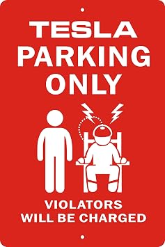 Tesla Parking Only sign,Gifts for Tesla Owners