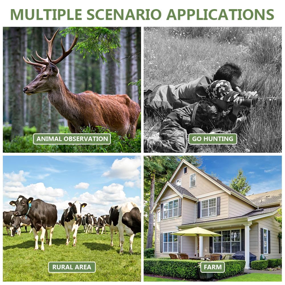 Caméra de chasse 8 K HD avec carte SD 32 G, détecteur de mouvement, caméra de vision nocturne, étanche, sans lueur, pour la chasse et la surveillance
