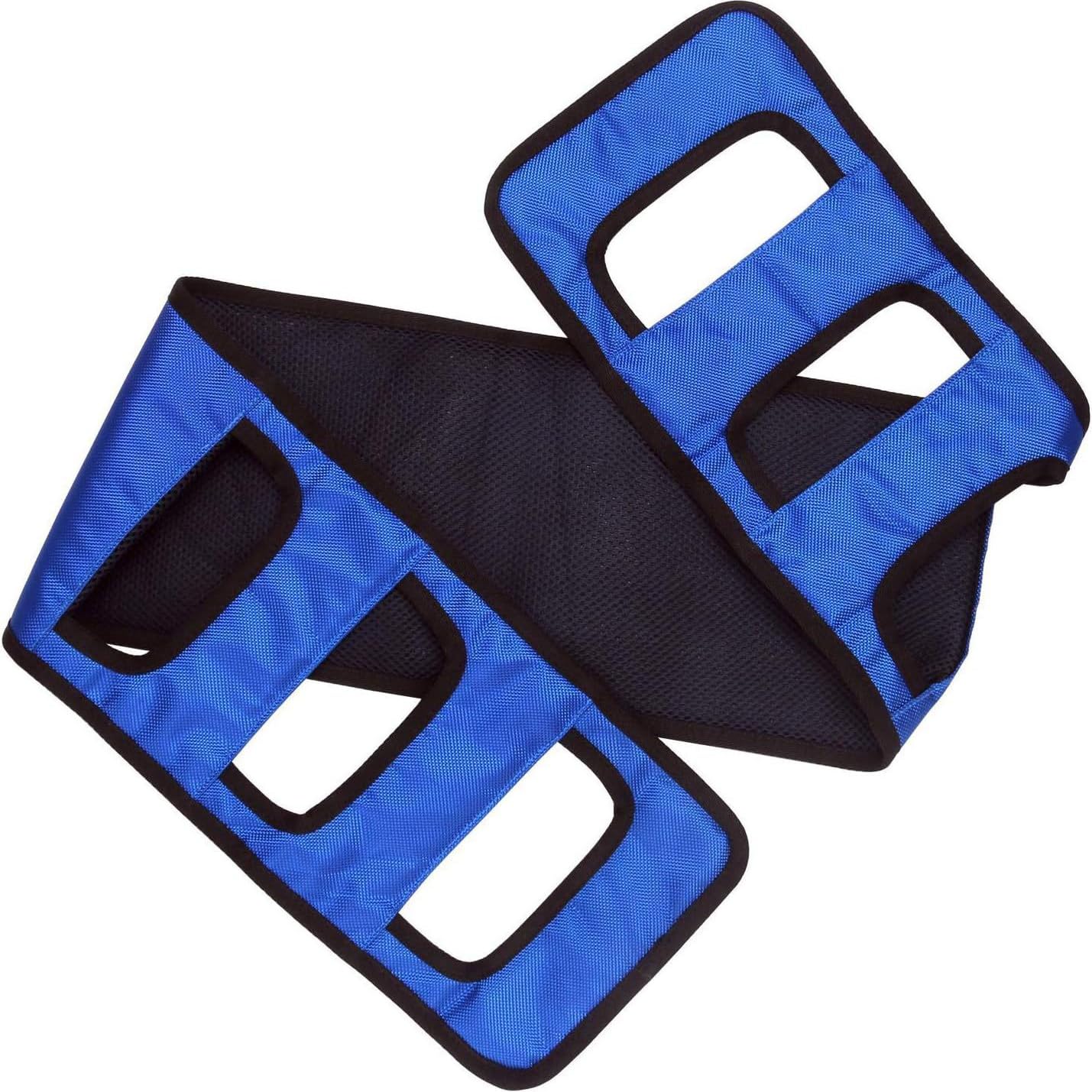 Arnés De Elevación para Pacientes, Cinturón De Transferencia con Mango Poroso, Arnés De Transferencia para Ancianos, Arnés De Transferencia para Pacientes, Azul,Blue