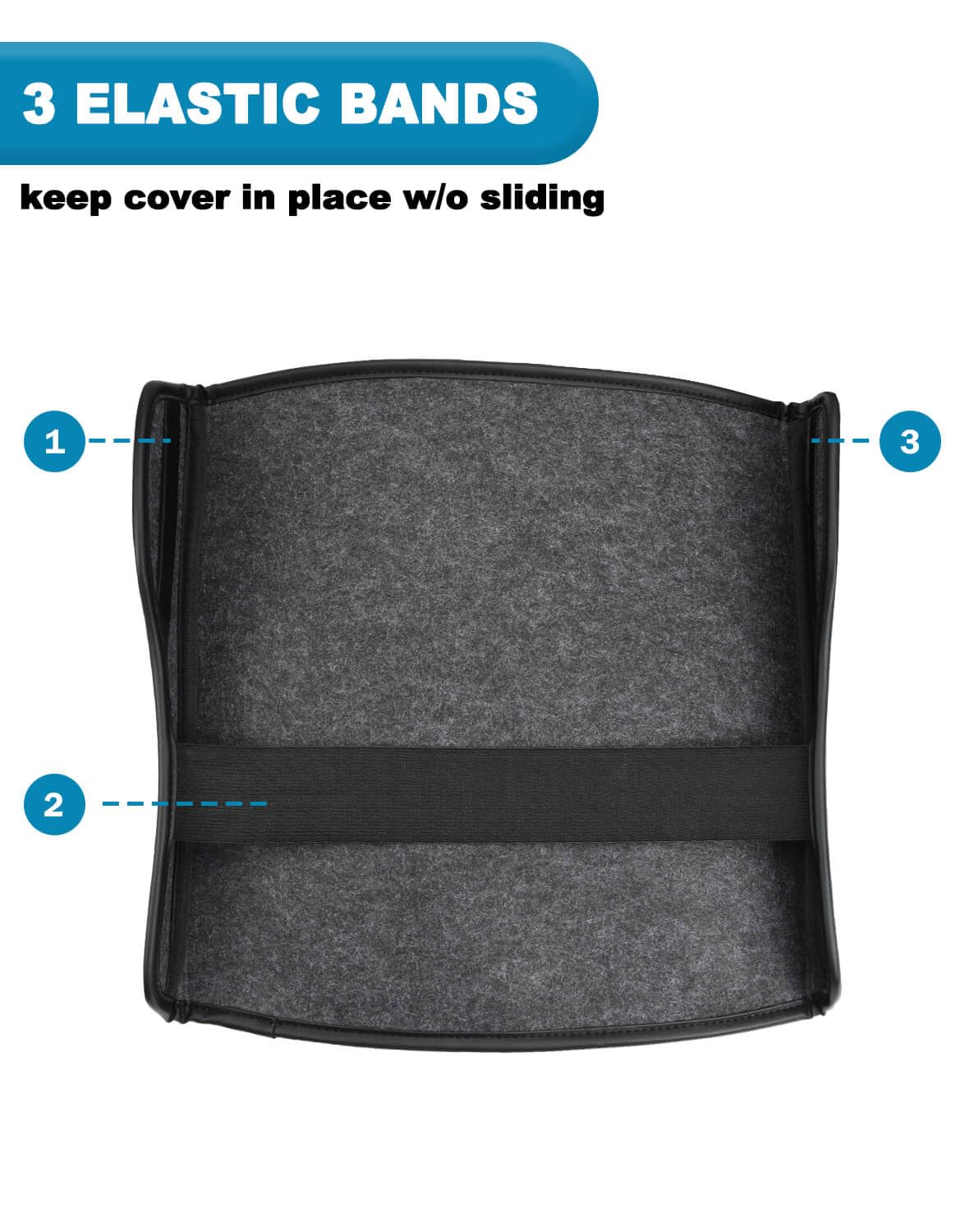 Center Console Cover for Dodge Ram 1500 2019-2026 Bucket Seat Vinyl Leather Interior Accessories Car Armrest Cushion Pad — view 6