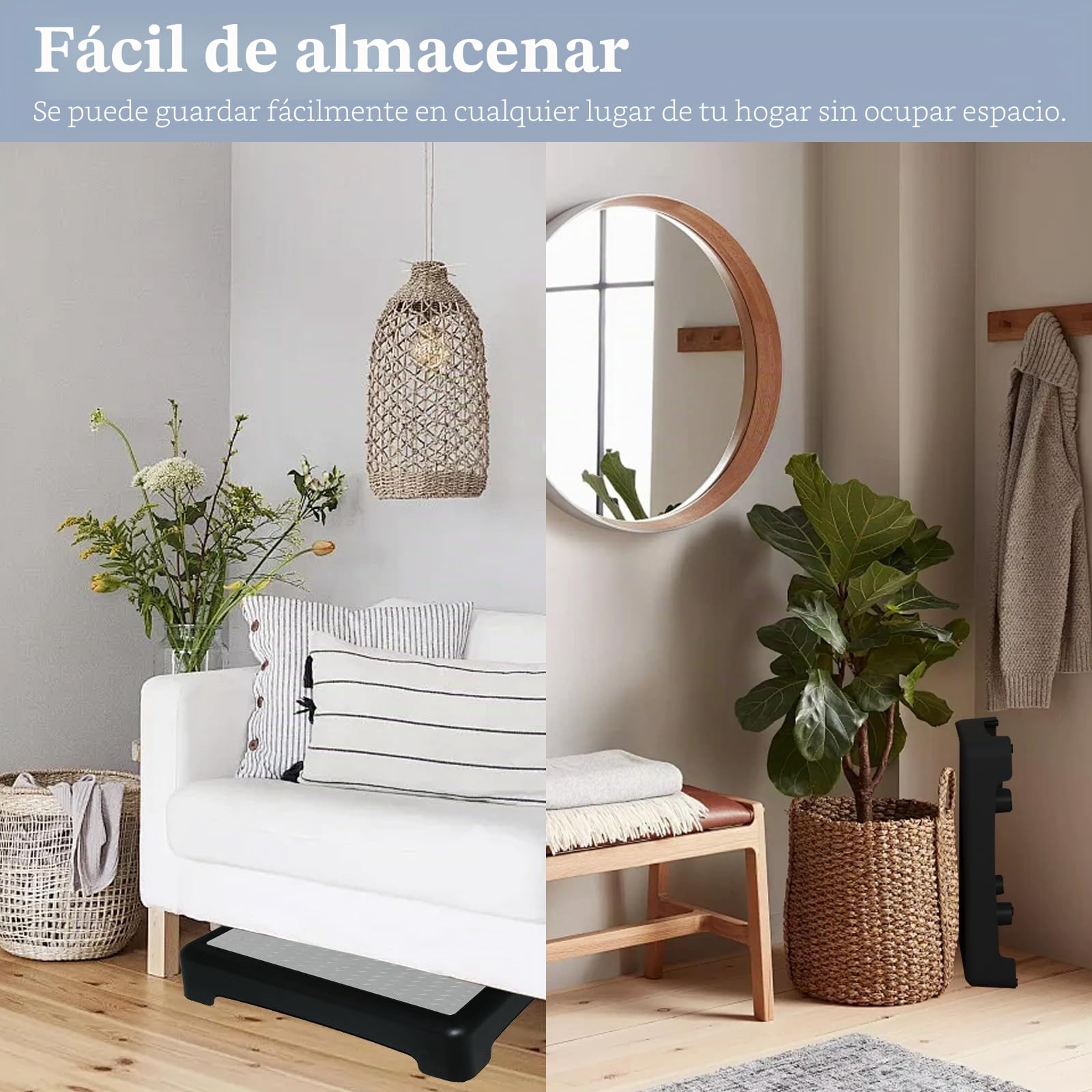 Step Step - Ayudas de escalada para interiores y exteriores para personas mayores, capacidad de carga de 200 kg, reposapiés con protección antideslizante, taburete y ayuda para escalada, ideal para
