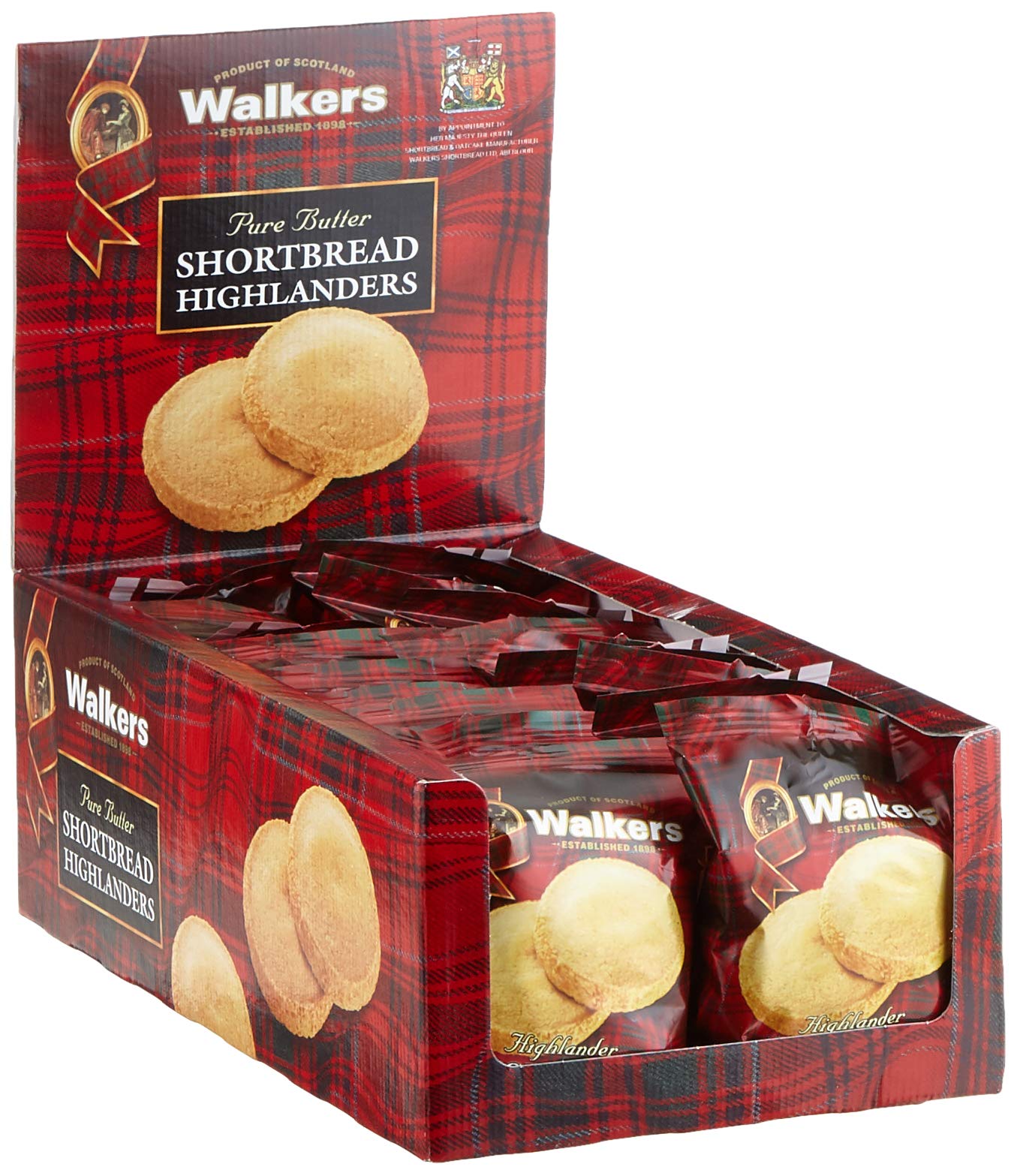 Walkers Highlander Shortbread 1 confezione (18 x 40 g)