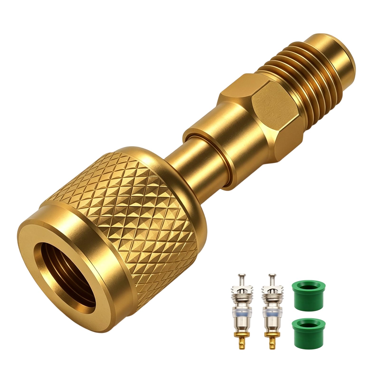 Anna ④ Amazon.com: R32/R454B/A2L Brass Refrigerant Adapter, 1/4